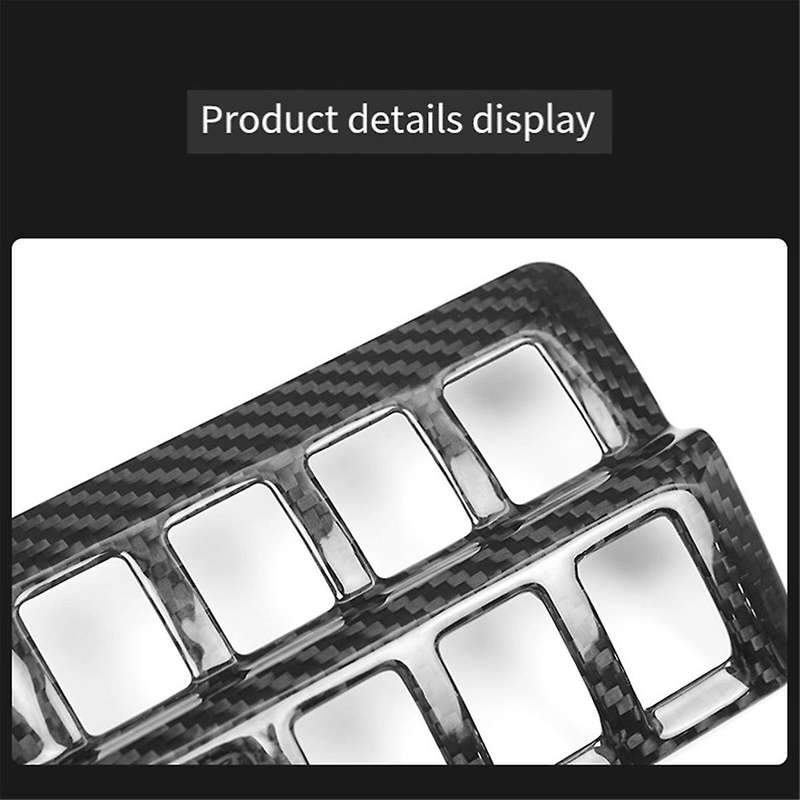 for 2022+ Carbon Fiber Car Head Light Lamp Switch Button Panel Cover Trim Interior Accessories