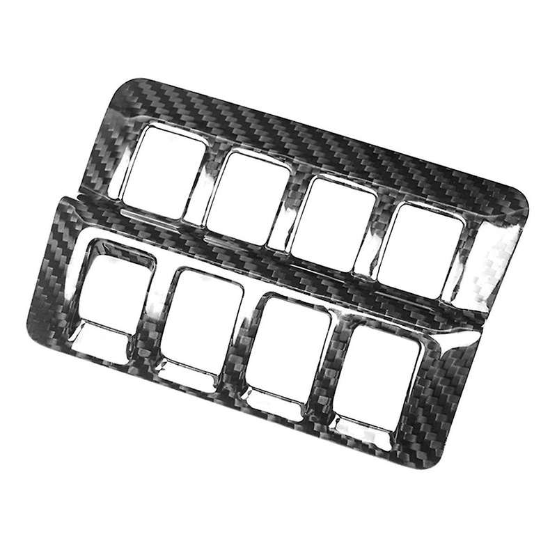 for 2022+ Carbon Fiber Car Head Light Lamp Switch Button Panel Cover Trim Interior Accessories