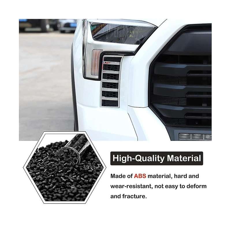 for 2022-2023 Car Front Air Intake Grille Decorative Frame Cover Sticker Trim Accessories - Silver