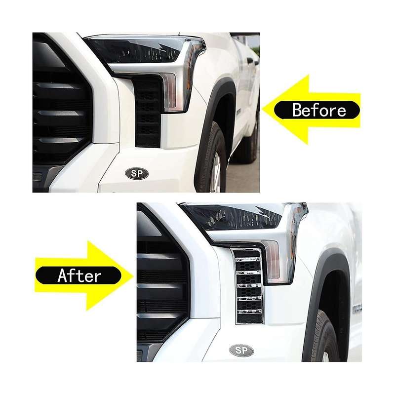 for 2022-2023 Car Front Air Intake Grille Decorative Frame Cover Sticker Trim Accessories - Silver