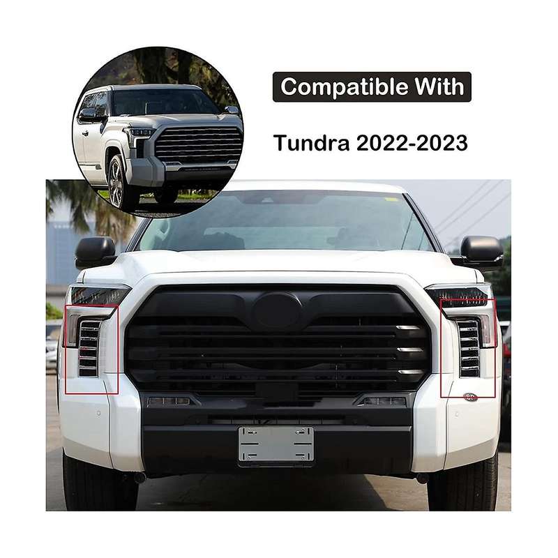 for 2022-2023 Car Front Air Intake Grille Decorative Frame Cover Sticker Trim Accessories - Silver