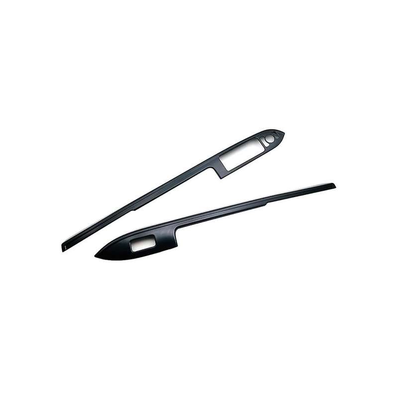 for 2022-2023 Car Window Glass Lift Switch Button Panel Cover Trim Sticker Bright Black Door Armrest