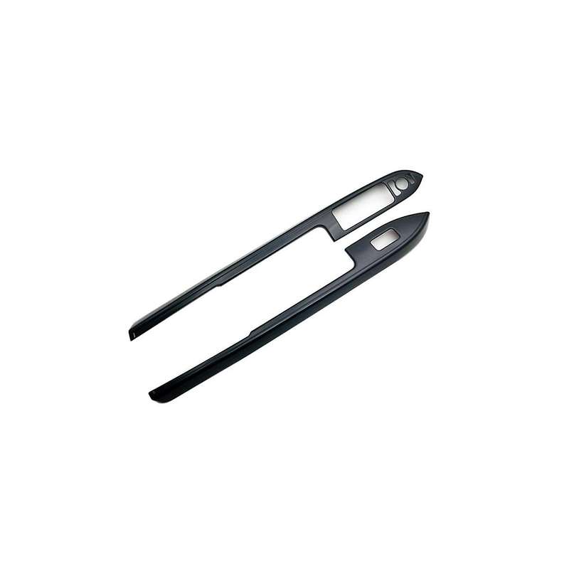 for 2022-2023 Car Window Glass Lift Switch Button Panel Cover Trim Sticker Bright Black Door Armrest