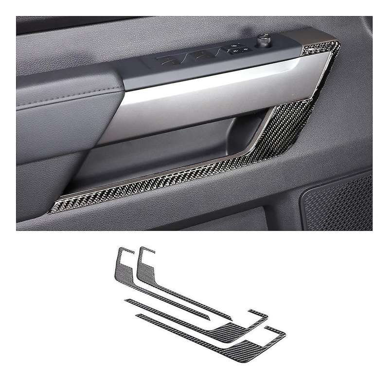 for 2022-2023 Door Panel Decoration Sticker Real Carbon Fiber Soft