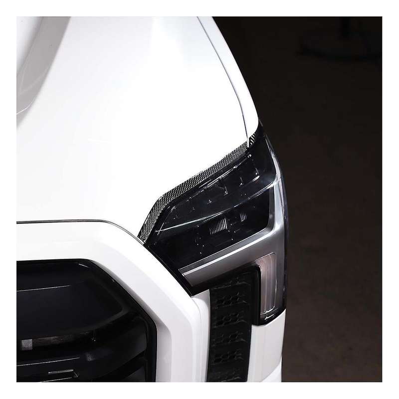 for 2022-2023 Headlight Eyebrow Sticker Real Carbon Fiber Soft