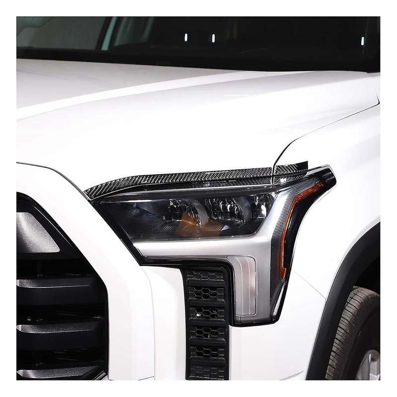 for 2022-2023 Headlight Eyebrow Sticker Real Carbon Fiber Soft