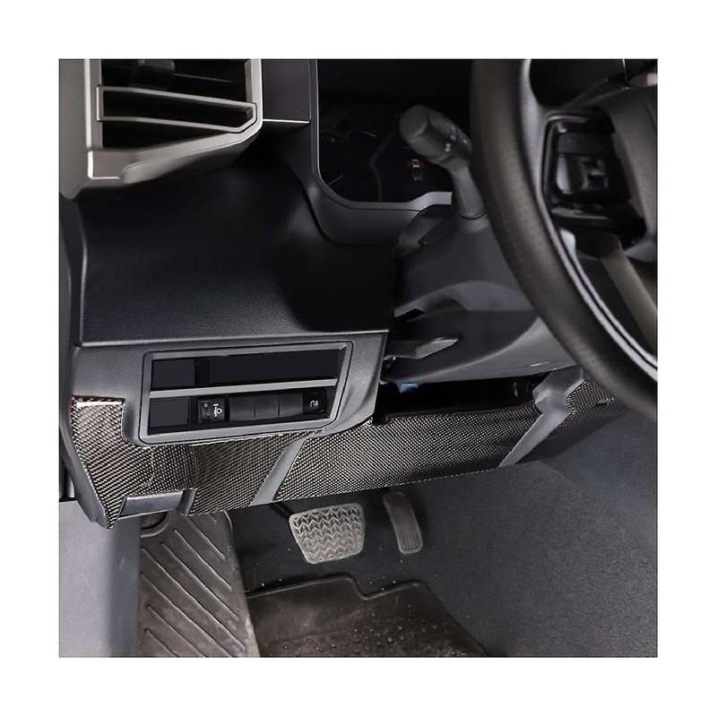 for 2022-2023 Main Driving Knee Pad Panel Sticker Real Carbon Fiber Soft
