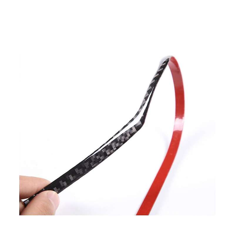 for 2022-2023 Carbon Fiber Car Warning Light Frame Decorative Panel Cover Sticker Car Accessories