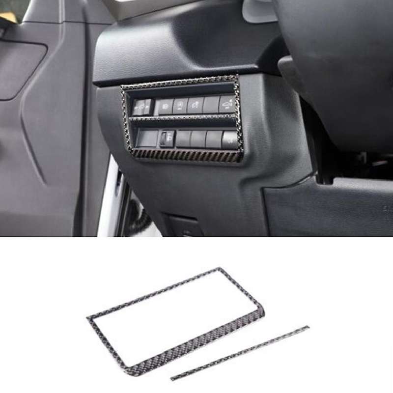for 2022-2023 Headlight Switch Sticker True Carbon Fiber Soft