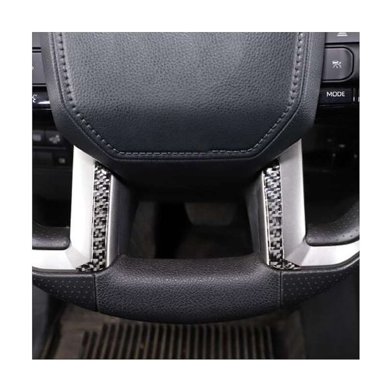 for 2022-2023 Steering Wheel Decoration Sticker Real Carbon Fiber Soft