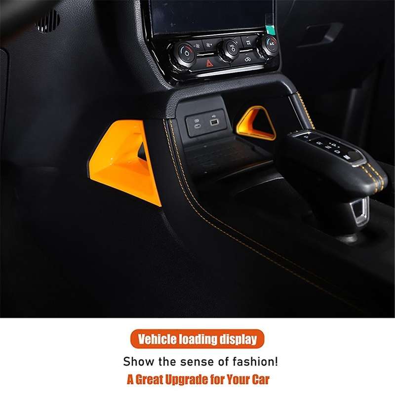 for 2023 2024 Car Center Console Shifter Side Panle Cover Trim Interior Accessories Orange