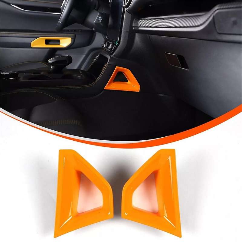 for 2023 2024 Car Center Console Shifter Side Panle Cover Trim Interior Accessories Orange