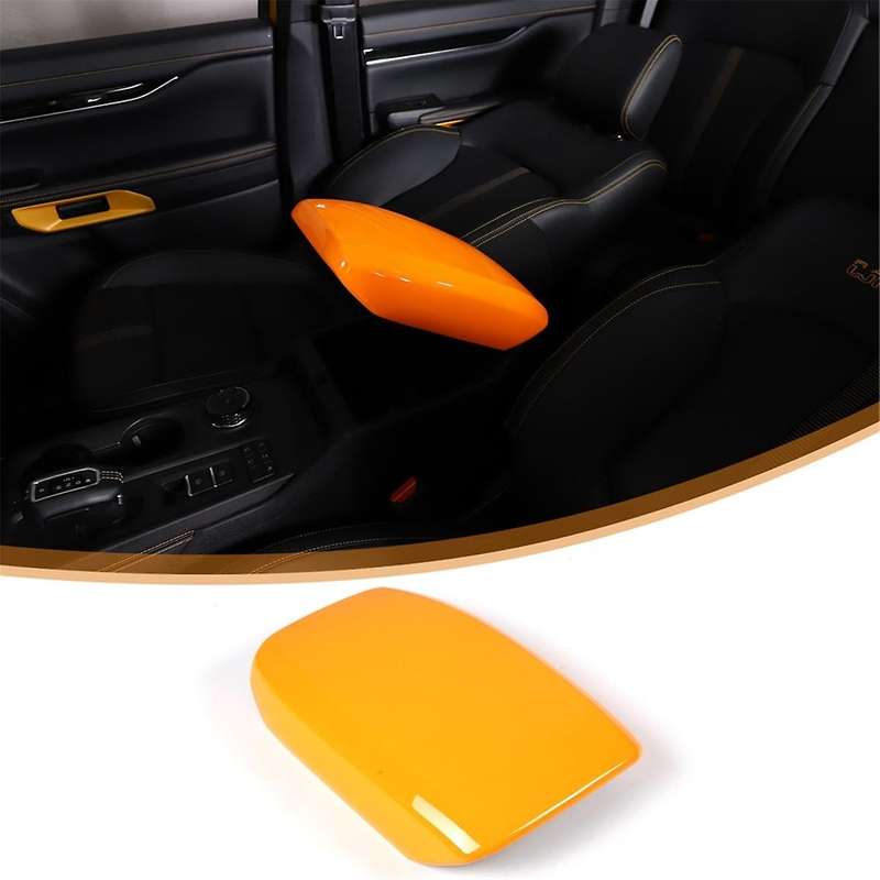 for 2023 2024 Car Central Control Armrest Box Cover Trim Interior Accessories Orange