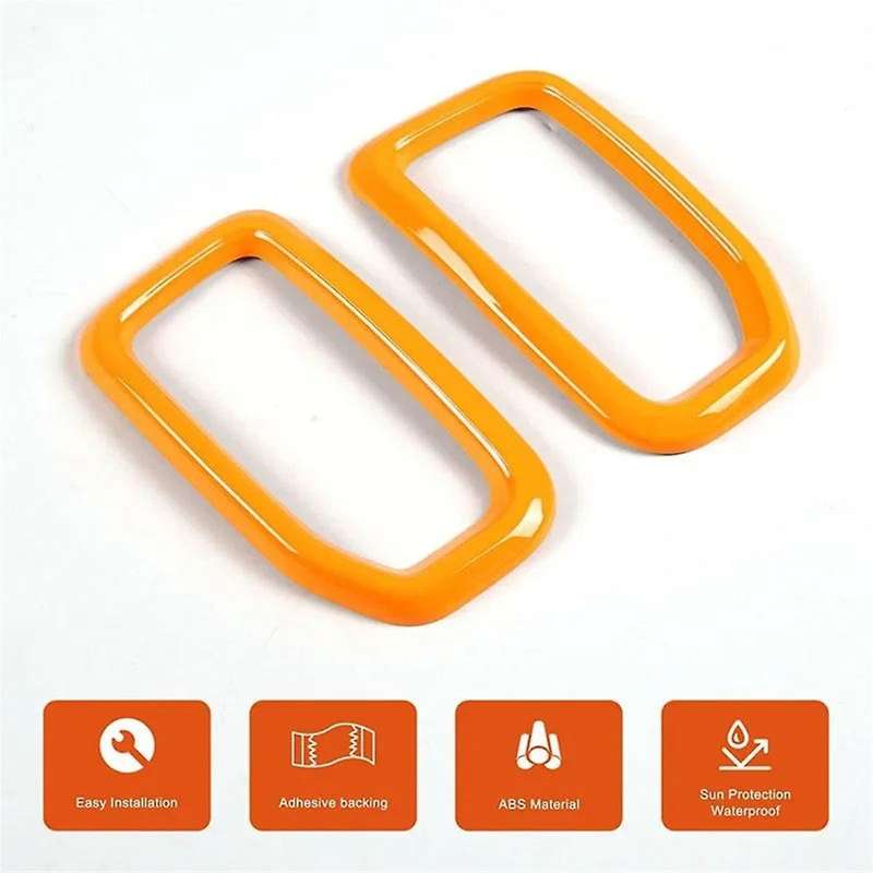 for 2023 2024 Car Dashboard Side Air Conditioning Outlet Frame Cover Trim Interior Accessories Orang