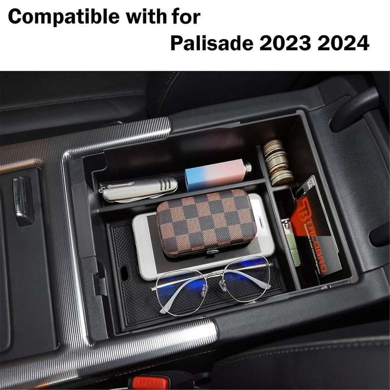 for 2023 2024 Car Center Console Organizer Accessories, Armrest Box Storage Insert Tray