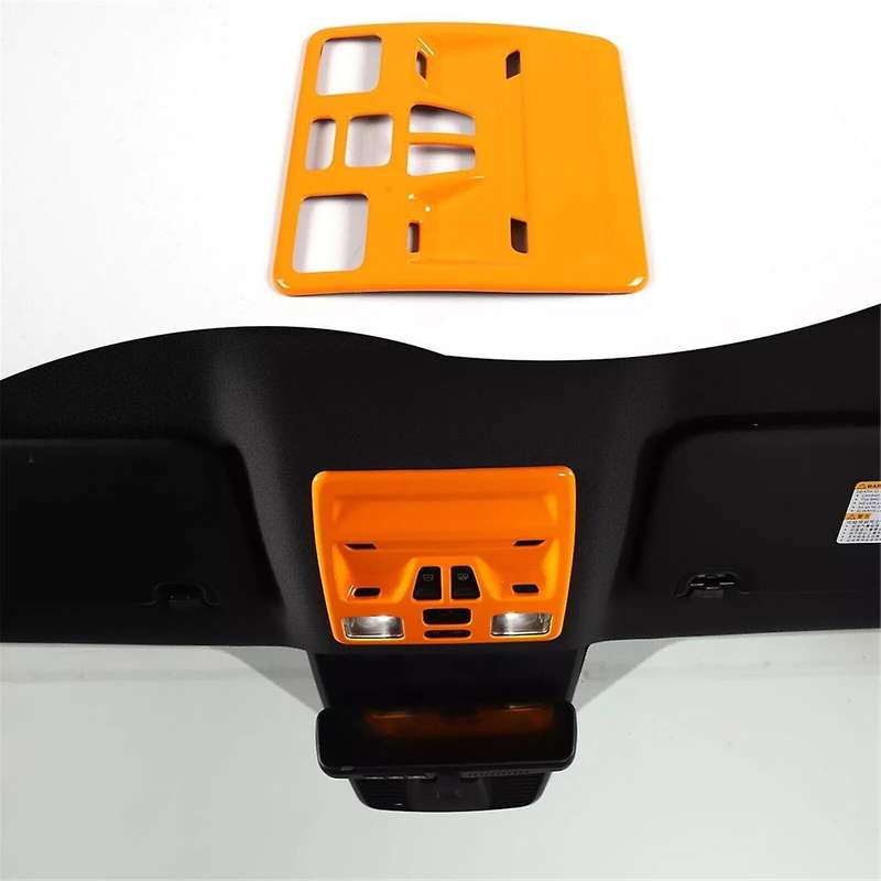 for 2023 2024 Car Front Reading Light Frame Cover Trim Interior Accessories Orange