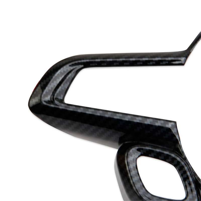 for 2023 2024 Car Steering Wheel Trim Decoration Cover Interior Accessories ,abs Carbon Fiber