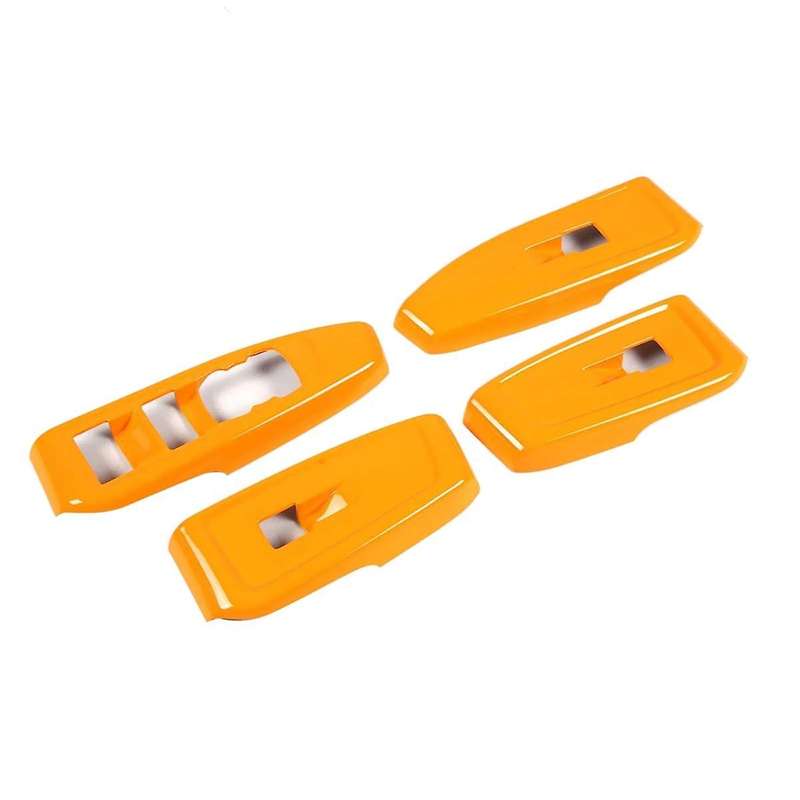 for 2023 2024 LHD Car Window Lift Switch Panel Cover Trim Interior Accessories Orange