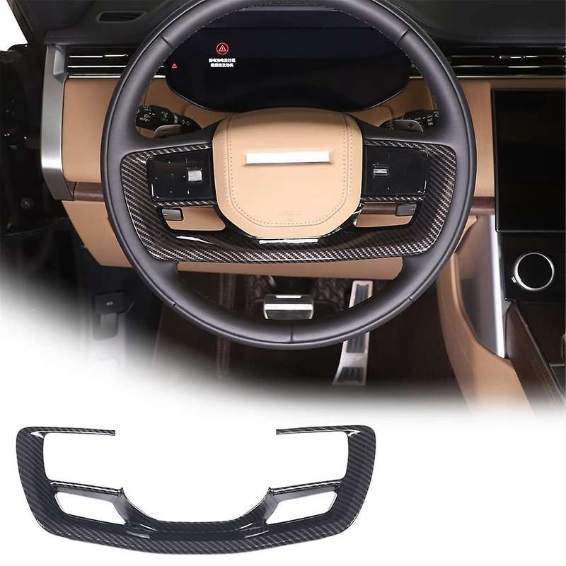 for 2023 2024 Car Steering Wheel Cover Trim Decorative Frame Accessories , Abs Carbon Fiber