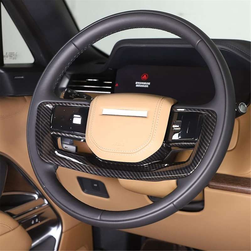 for 2023 2024 Car Steering Wheel Cover Trim Decorative Frame Accessories , Abs Carbon Fiber