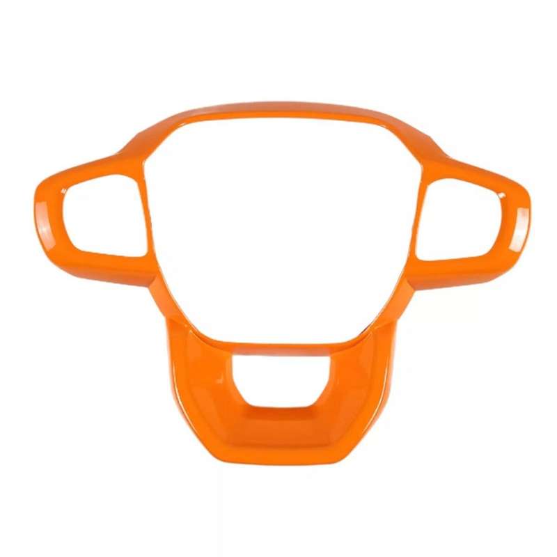 for 2023 2024 Car Steering Wheel Frame Trim Cover Interior Accessories Orange
