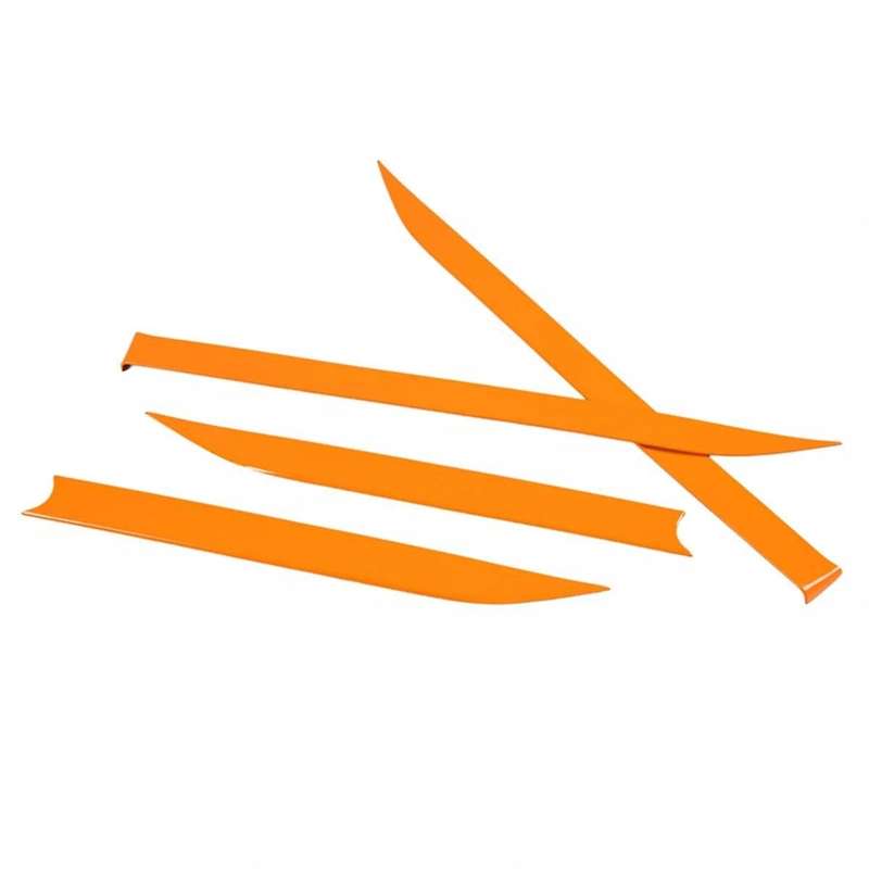 for 2023 2024 Car Inner Door Panel Strip Trim Cover Interior Accessories Orange