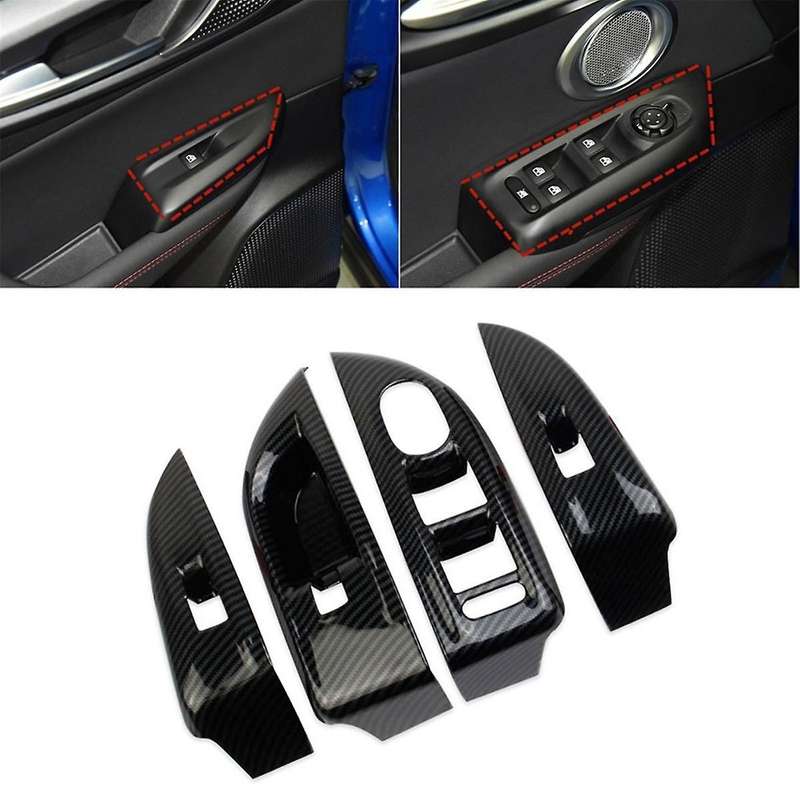 for 2023 2024 Car Window Lifting Switch Panel Cover Trim Interior Accessories ,abs Carbon Fiber