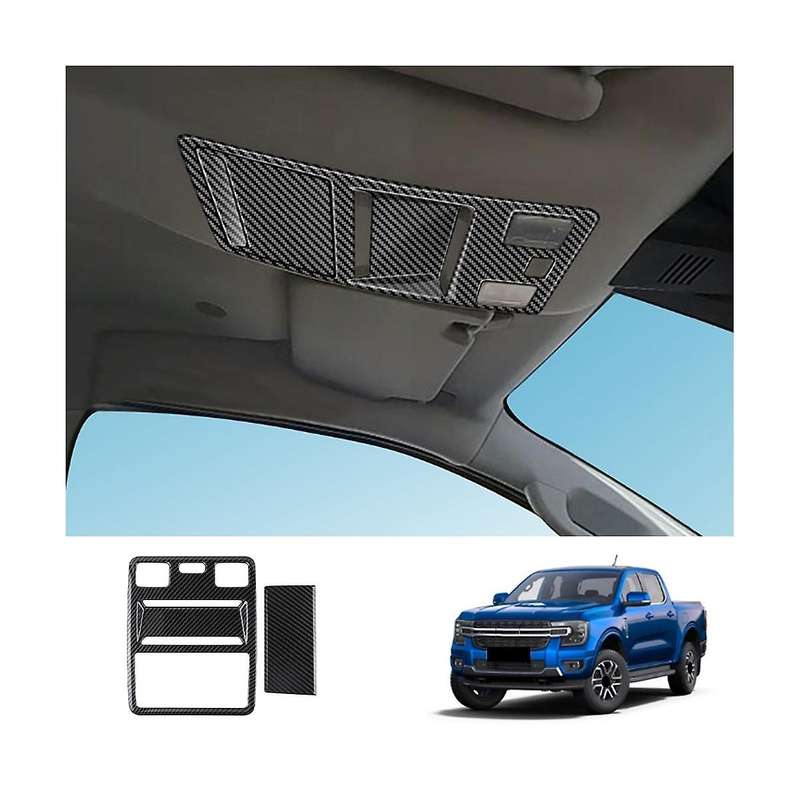 for 2023+ Carbon Fiber Pattern Car Interior Reading Light Lamp Cover Trim Sticker