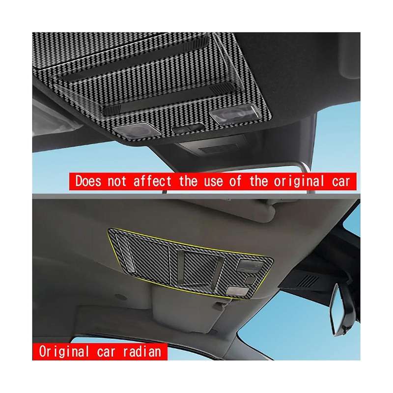 for 2023+ Carbon Fiber Pattern Car Interior Reading Light Lamp Cover Trim Sticker
