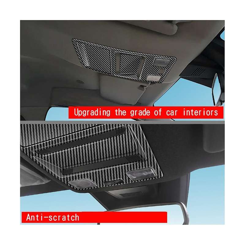for 2023+ Carbon Fiber Pattern Car Interior Reading Light Lamp Cover Trim Sticker