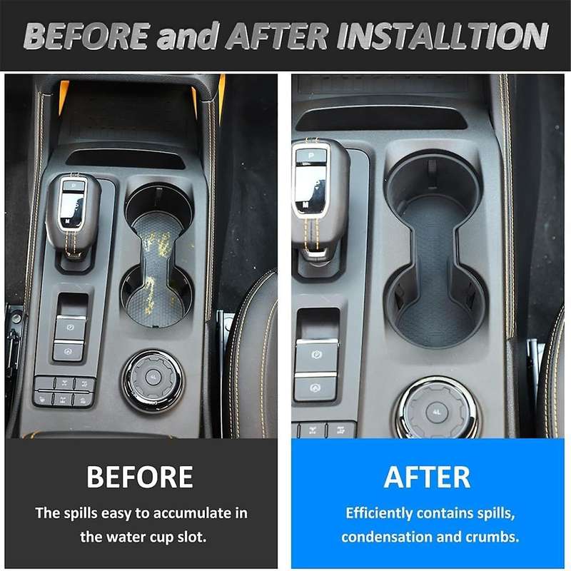 for 2023 2024 Silicone Center Console Water Cup Holder Insert Interior Accessories