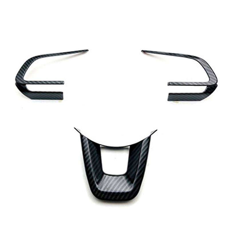 for 2023 Yaris Ativ Vois Carbon Fiber Car Steering Wheel Cover Trim Moldings