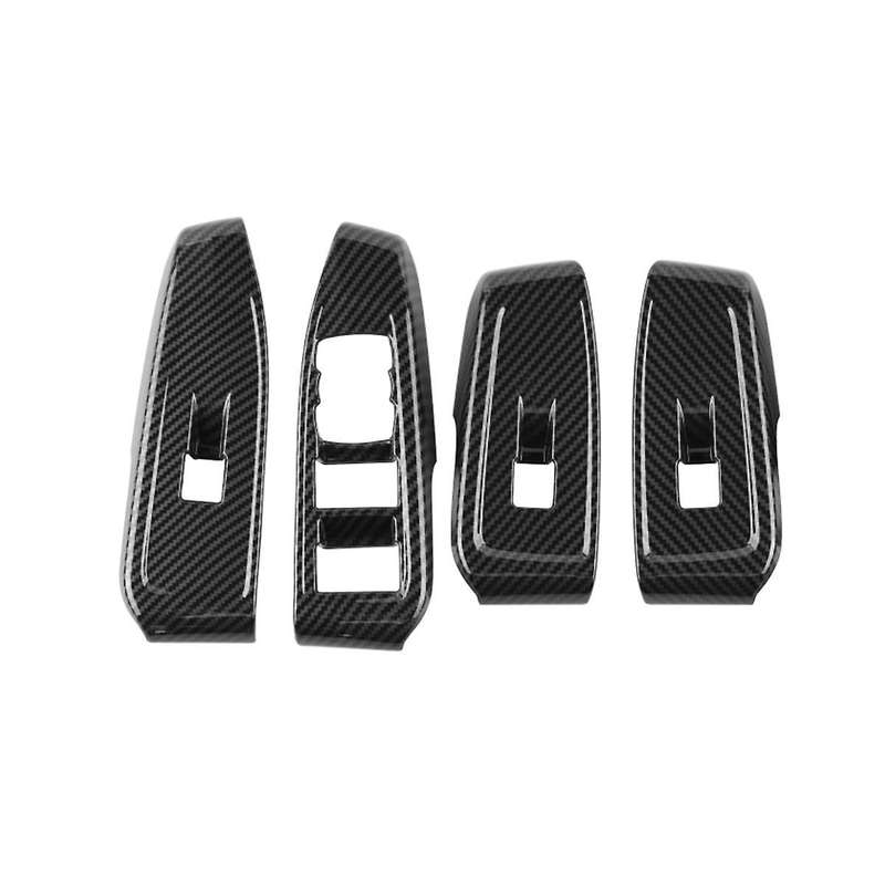 for 2023+ Carbon Fiber Window Glass Lift Button Switch Cover Trim Door Armrest Panel Car Accessories