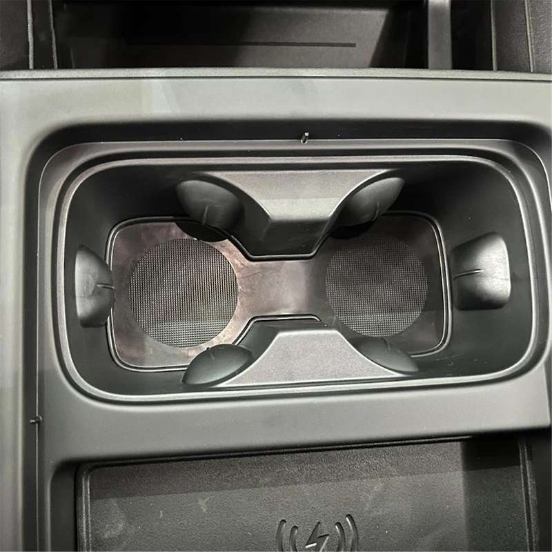 for 2023-2024 Car Center Console Cup Coaster Cup Holder Insert Accessories Tpe Black