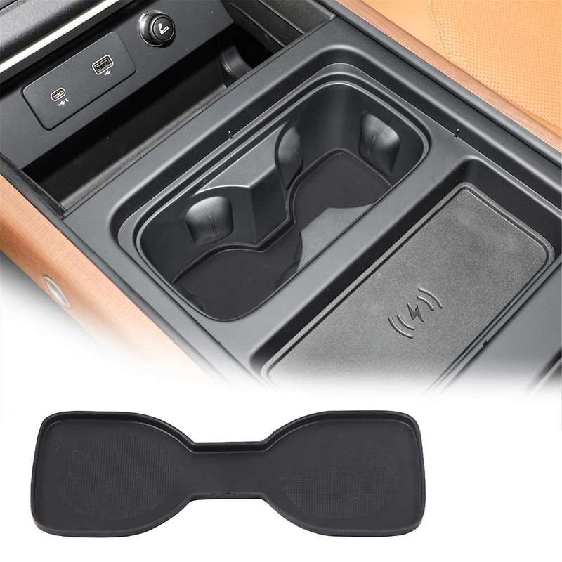 for 2023-2024 Car Center Console Cup Coaster Cup Holder Insert Accessories Tpe Black