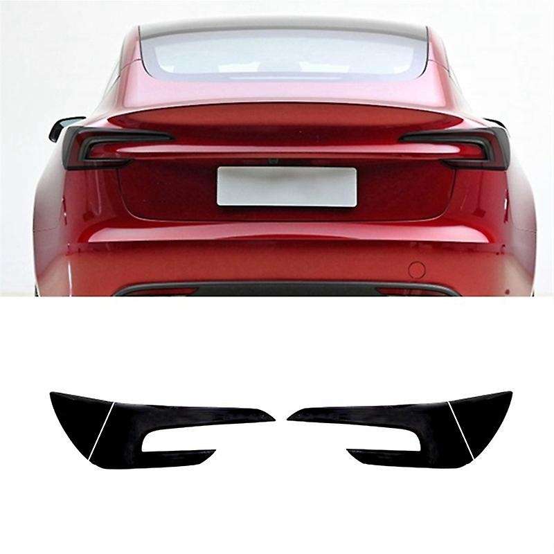 for 2024 Car Rear Taillight Protective Film Tpu Tail Lamp Cover Sticker Trim - Smoked Black