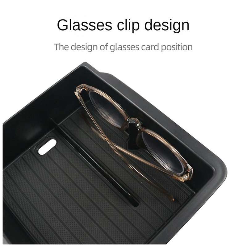 for 2024 Center Armrest Storage Box, Storage Box Armrest Box with Glasses Holder