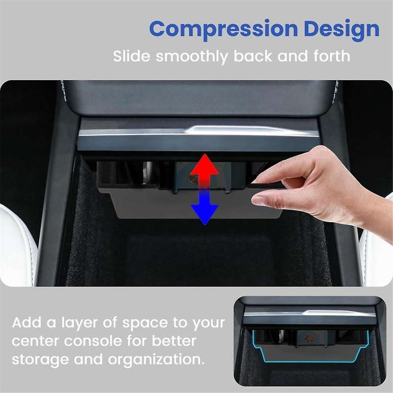 for 2024 Center Console Organizer Tray Storage Box Flocked Interior Accessories