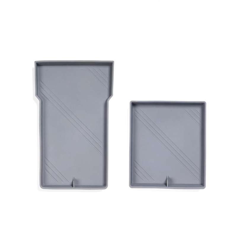 for 2024 Center Console Organizer Tray Pad Silicone Armrest Storage Box Lower Bottom Mat ,grey