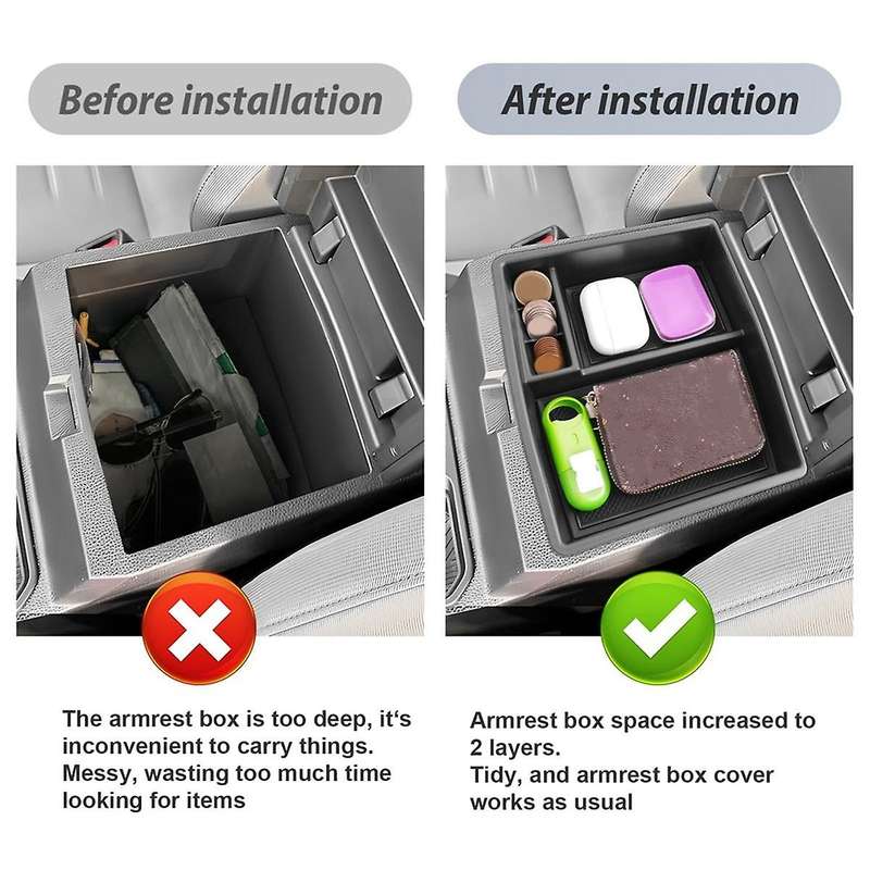 for 2024 Center Console Organizer Armrest Storage Gear Shift Storage Side Door Storage Tray Accessor