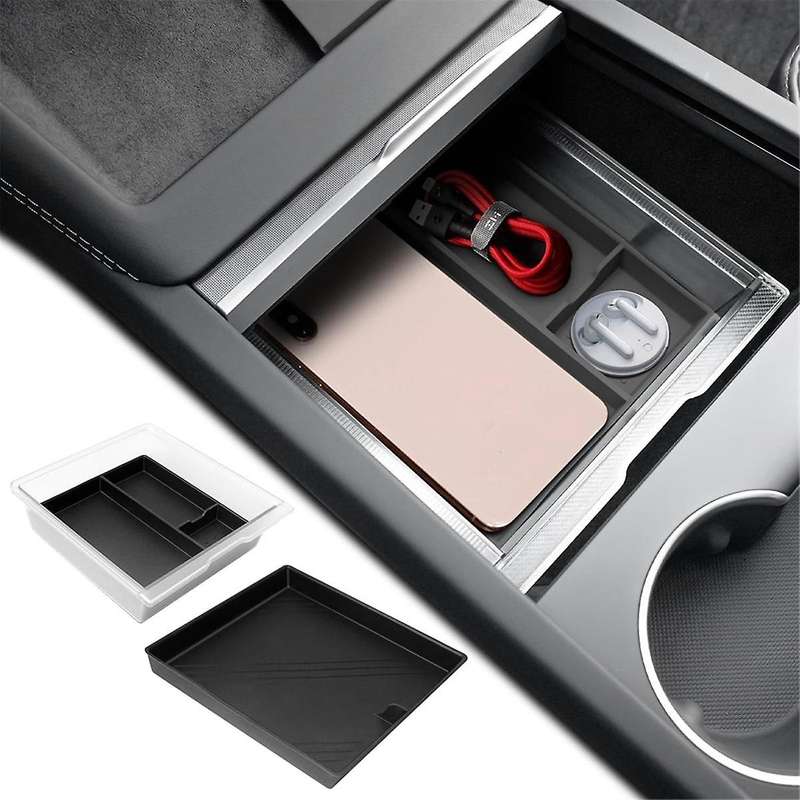 for 2024 Center Console Organizer Set, Armrest Hidden Storage Box Cup Cushion Accessories ,6Pcs