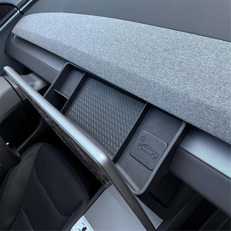 for 2024 Center Console Organizer Tray Accessories ,dashboard Hidden Storage Box Behind Screen
