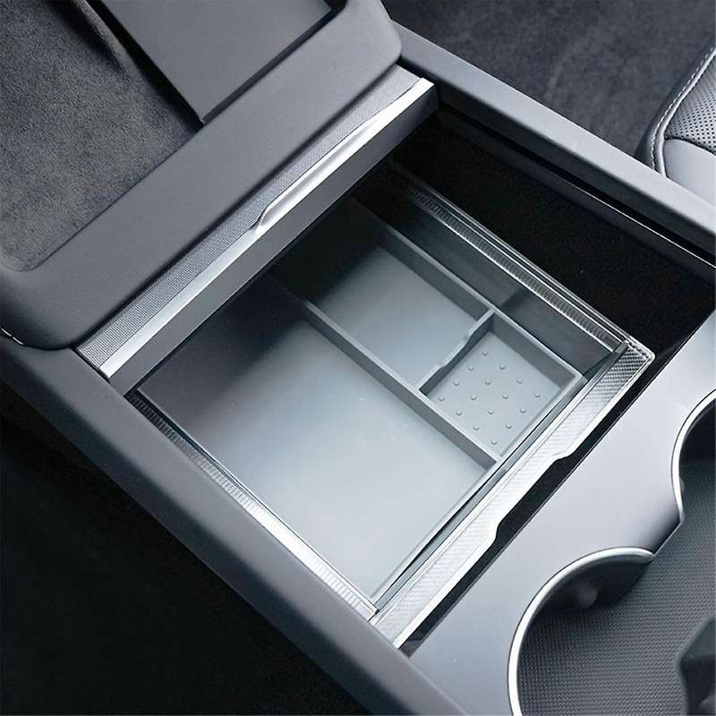 for 2024 Center Console Organizer Storage Box Interior Accessories - with Smooth Slide Technology