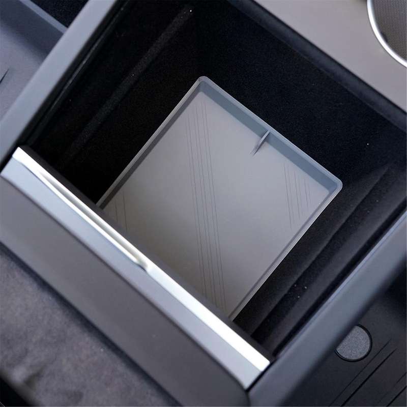 for 2024 Center Console Organizer+armrest Storage+cup Holder Insert+wireless Charging Mat ,gray