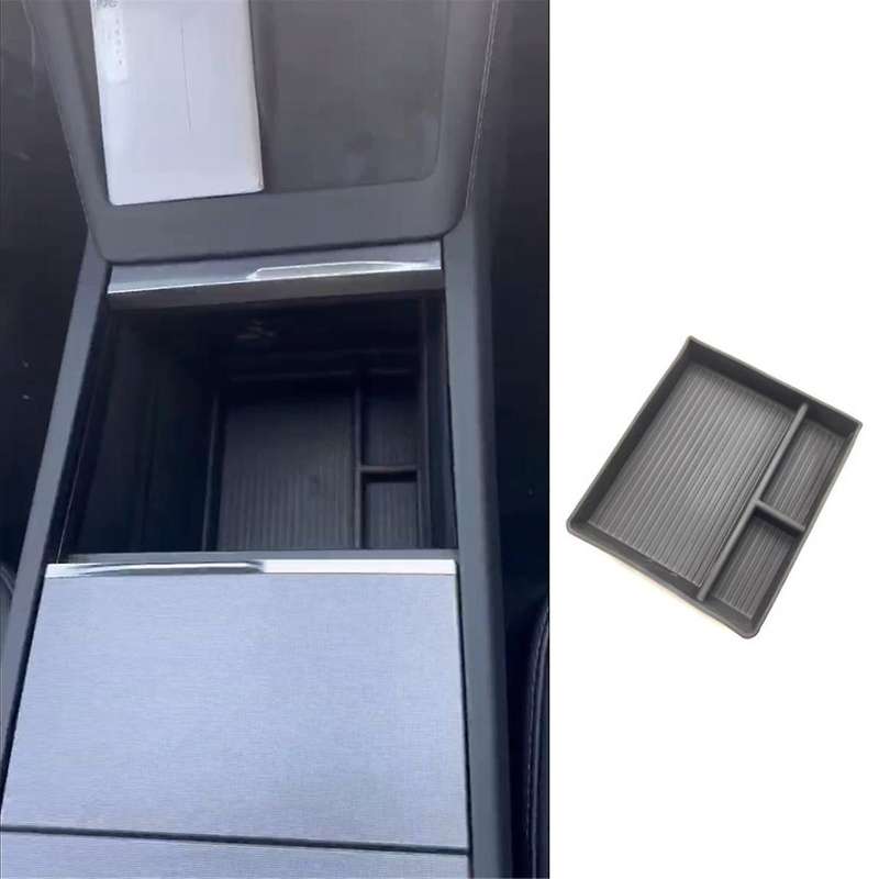 for 2024 Center Console Organizer Tray Tpe Control Lower Bottom Storage Box Interior Accessories