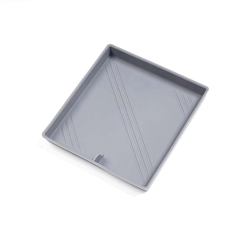 for 2024 Center Console Organizer+armrest Storage Bottom+wireless Charging Mat ,silicone Grey