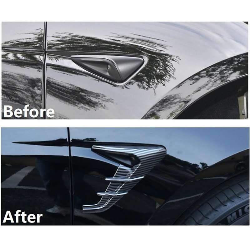 for 2024 Side Camera Protection Cover Side Cover Trim Stickers - Bright Carbon