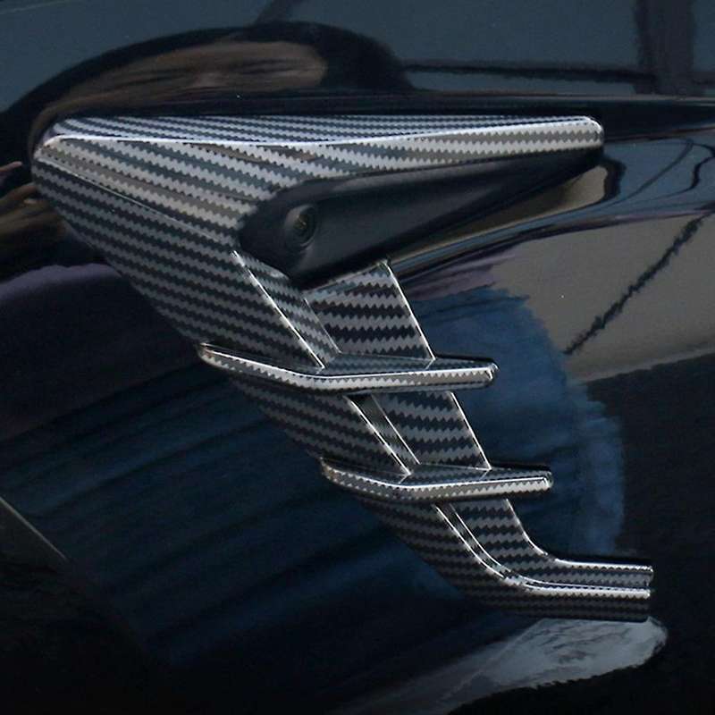 for 2024 Side Camera Protection Cover Side Cover Trim Stickers - Bright Carbon