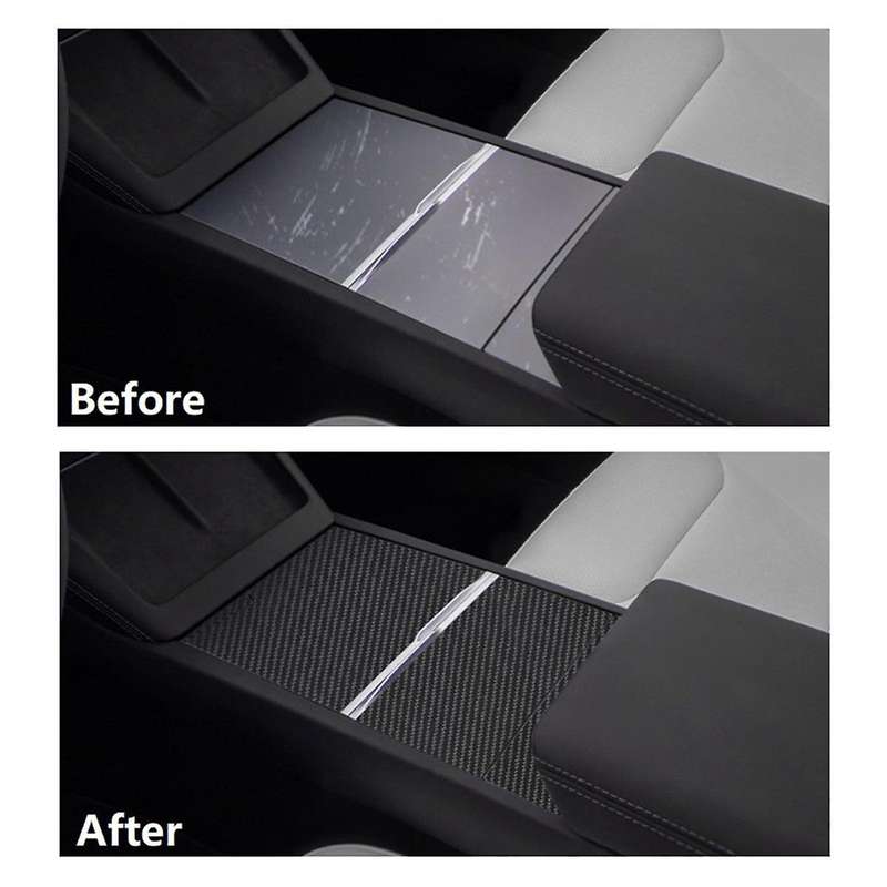 for 2024 Real Carbon Fiber Center Console Panel Cover Kit Protector Interior Accessories