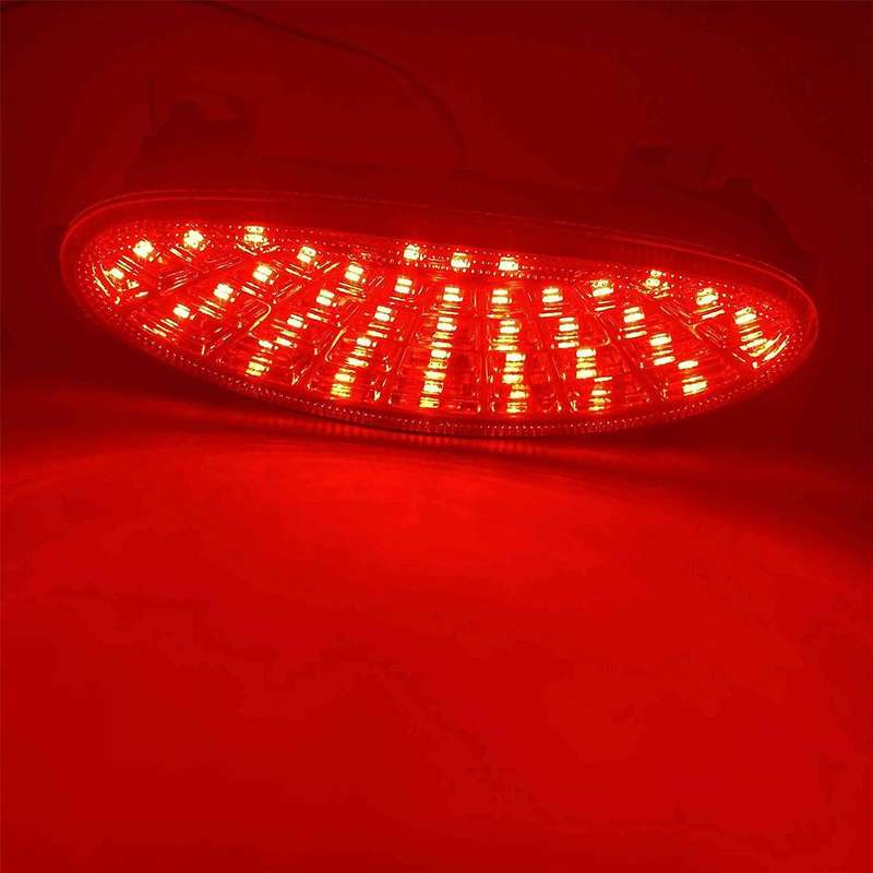 for 206 206CC Car LED Rear Bumper Light with Light Bulb Parking Warning Light Reflector Taillights 6